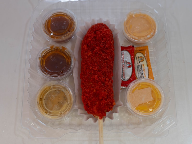 Hot Cheeto Corn Dog