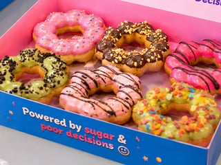 Mystery flavor mochi donut box